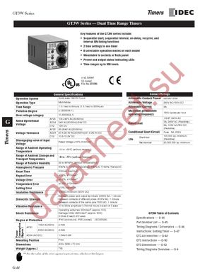 GT3W-A11AF20N datasheet  